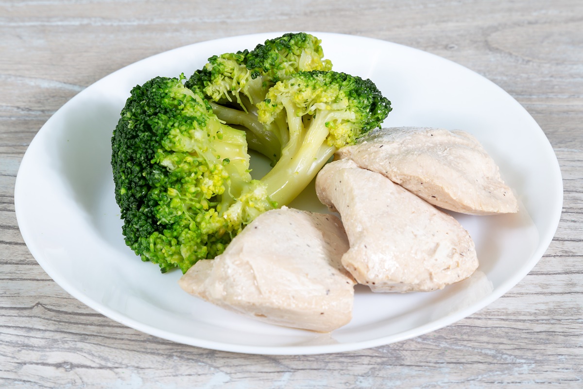 อกไก่นึ่ง
